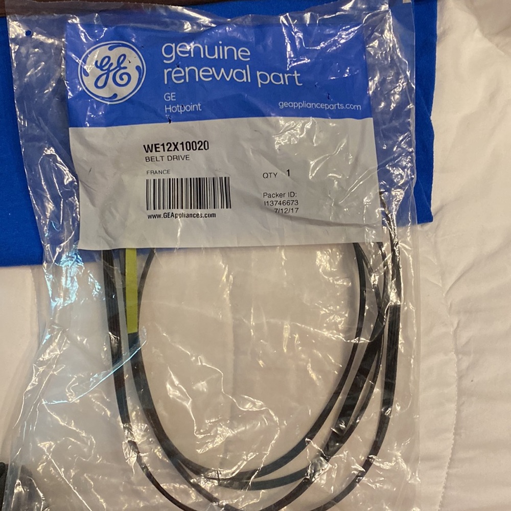 GE Belt Drive WE12X10020 genuine replacement part - Picture 2 of 3